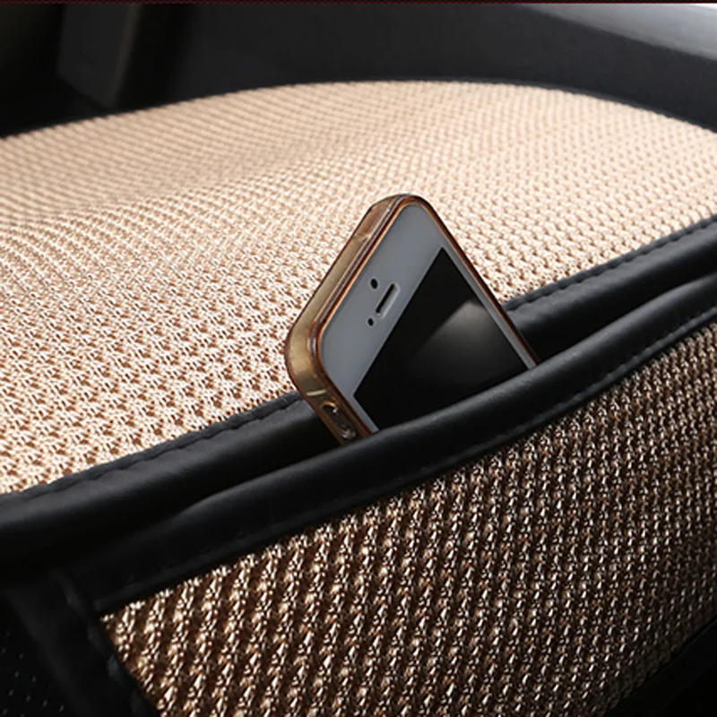 Car Seat Covers Summer Car Seat Cover Breathable Ice Silk Four Seasons Car Seat Cushion Protector Pad Front Pad for Most Cars
