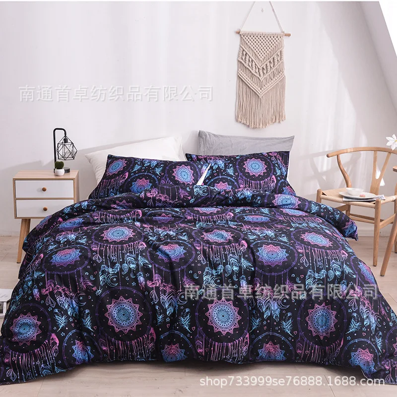 3d Shantou Wind Chimes Print Bedding Set Microfiber Fabric Duvet