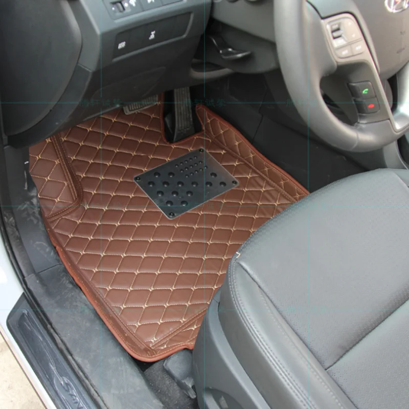 Кожаные автомобильные коврики для hyundai Veracruz ix55 2006 2007 2008 2009 2010 2011 2012 передние аксессуары