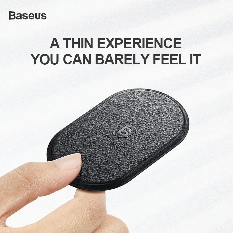 Baseus Magnetic Car Phone Holder 360 Degree Rotaion Universal for iPhone 11 X XS Xiaomi Stand Mount Universal Smartphone Support - Цвет: Metal Plate
