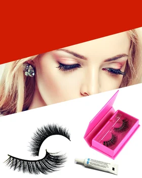 

5Pairs High Quality Mink Eyelashes 3d Mink False Lashes Eyelash Extension Hand Made With Free Magnetic Packaging Box and Glue