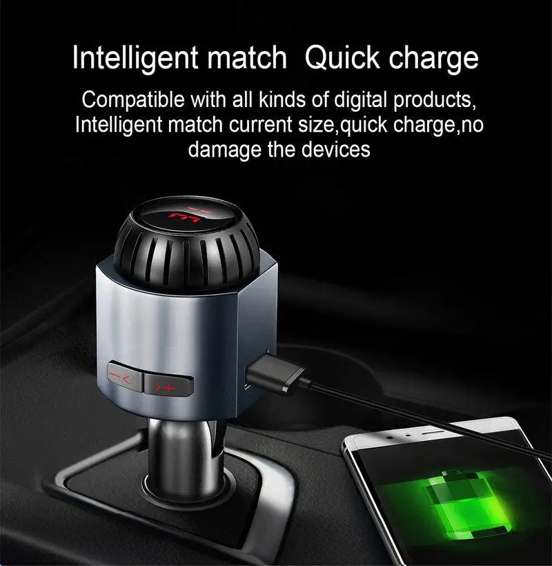 Автомобильный MP3 Bluetooth 4,2 Hands Free FM излучатель плеер USB порт TF карта 3,5 Голосовая частота телефония mp3-плеер