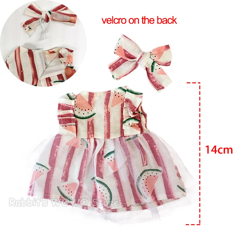 30cm Doll Clothes for Rabbit/Cat/Bear Plush Toys Skirt Sweater Suit Accessories for 1/6 BJD Dolls Gifts for Girls Children 13