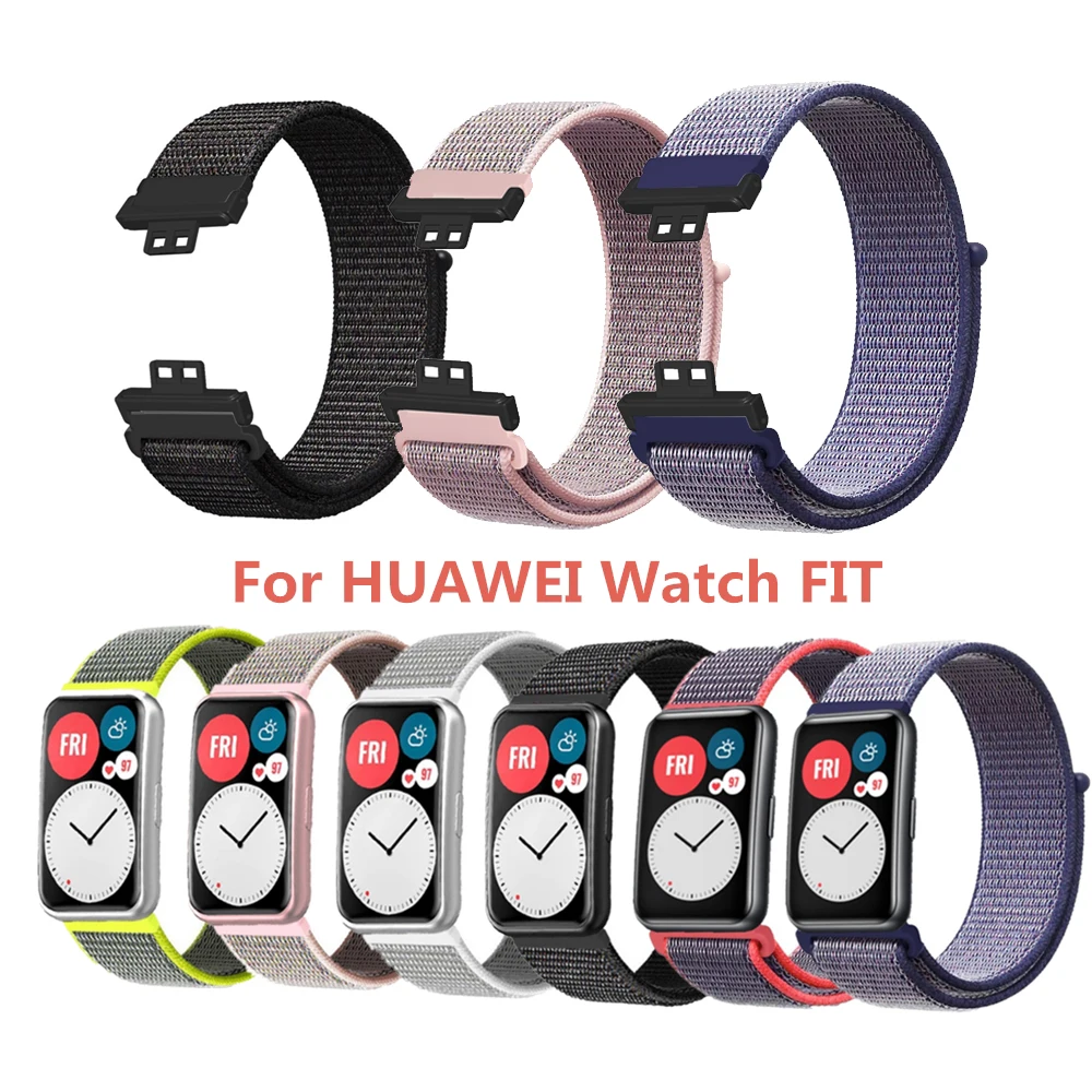 Nylon Watch Strap for Huawei Watch FIT Smart Replacement Wrist band for Huawei watch Fit2 nylon watch strap watch strap silicone watch band silicone watch strap fitness tracker strap leather watchband metal watchband smart bracelet strap