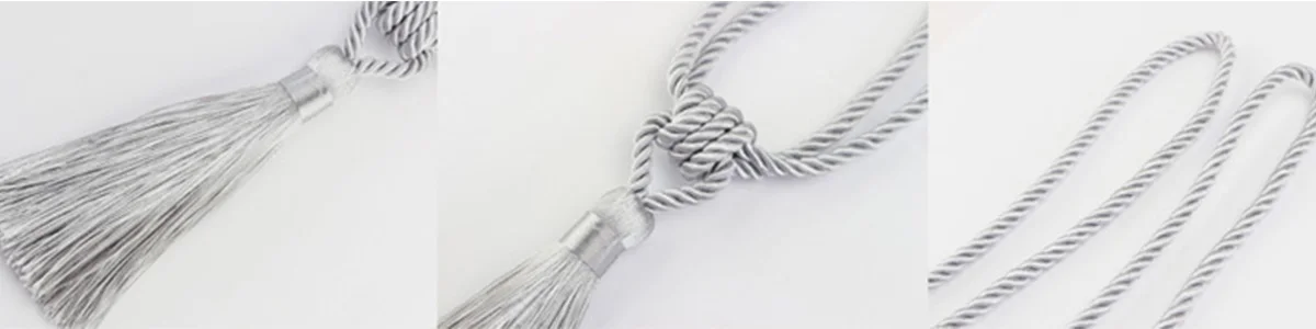 Description Picture 5 of item2Pcs Tassel Curtains Tieback Holder Buckle Rope Tie Back Home Decoration Accessories Modern Room Decor Curtain Holdbacks