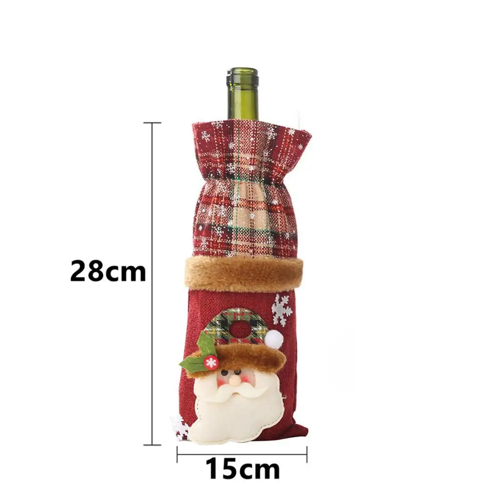 Wine Holder 4 Taoup Merry Christmas рулон бумажное Рождественское украшение для дома Рождественская туалетная бумага Noel Navidad Санта Клаус Декор для ванной комнаты - Цвет: Wine Holder 4