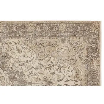 

Handmade Beige Vintage English English Area Rug 170x274 Cm-5'7''X8'12''