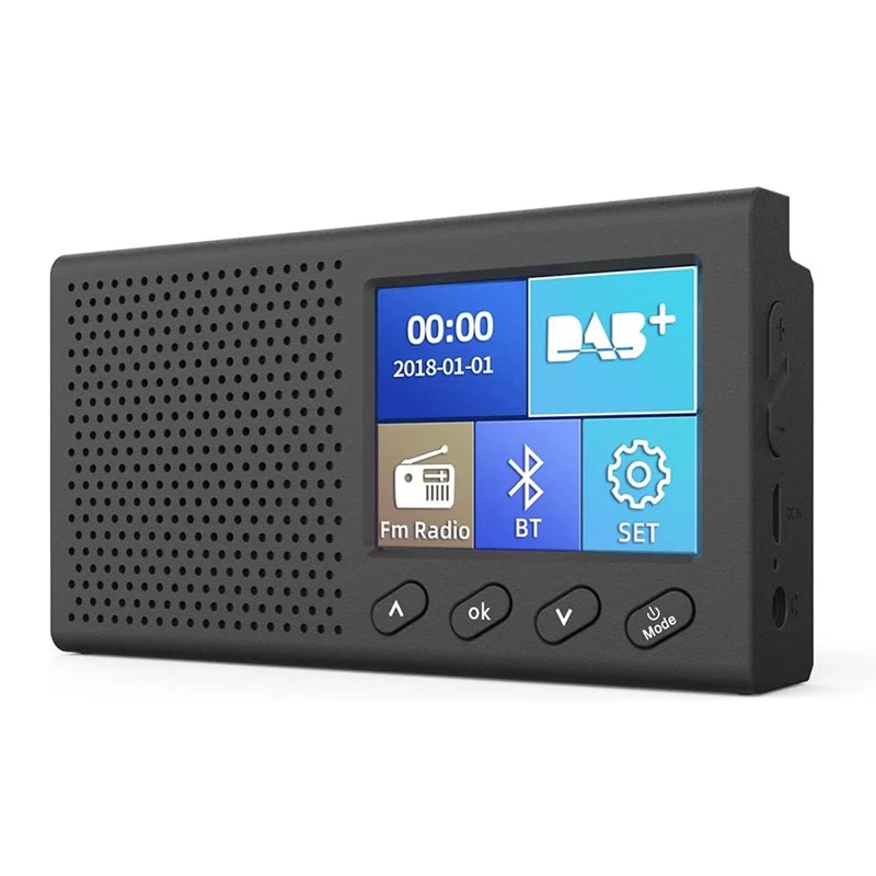 Радиостанция DAB с 2 4 дюймов Цвет ЖК дисплей Sn Перезаряжаемые портативный цифровой