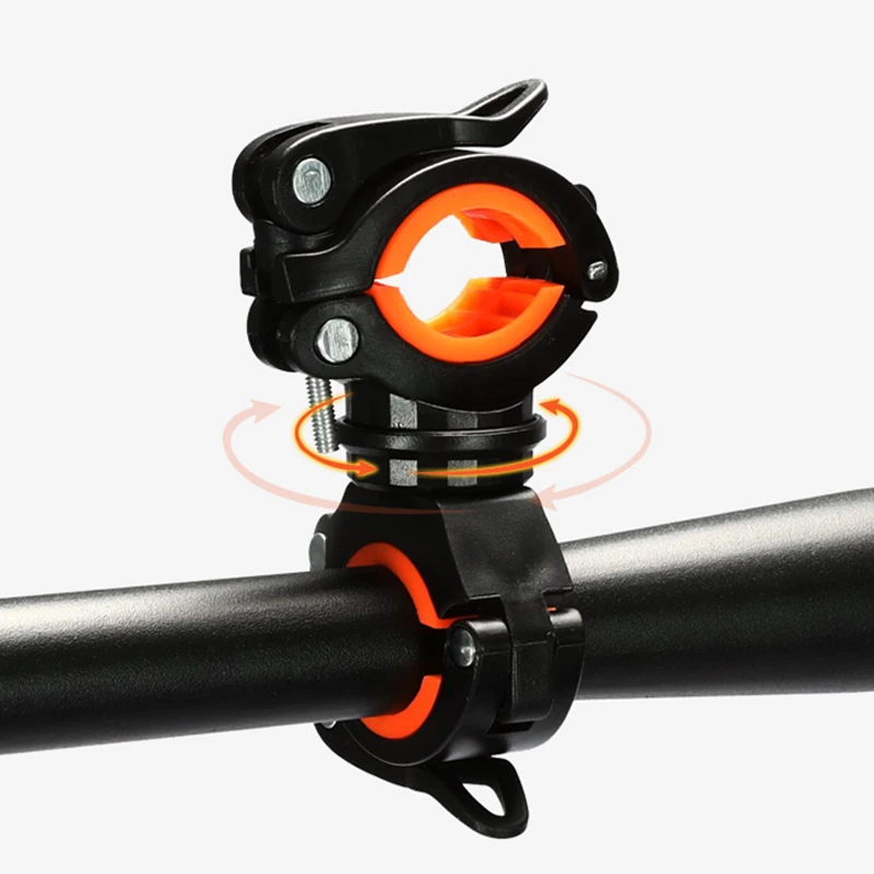 

360 Degree Rotatable Bicycle Flashlight Holder Bike Lantern Mount Stand Bracket Clamp Quick Release LED Torch Lamp Clip Grip