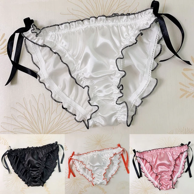 Luster Satin Underwear Women Full Briefs Sexy Ladies Smooth Silk Panties  Ropa Interior Femenina Bragas Mujer - AliExpress