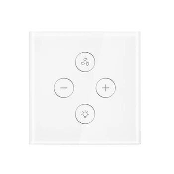 

WiFi Smart Ceiling Fan Light Wall Switch,Smart Life/Tuya APP Remote Various Speed Control, Compatible with Alexa and Google