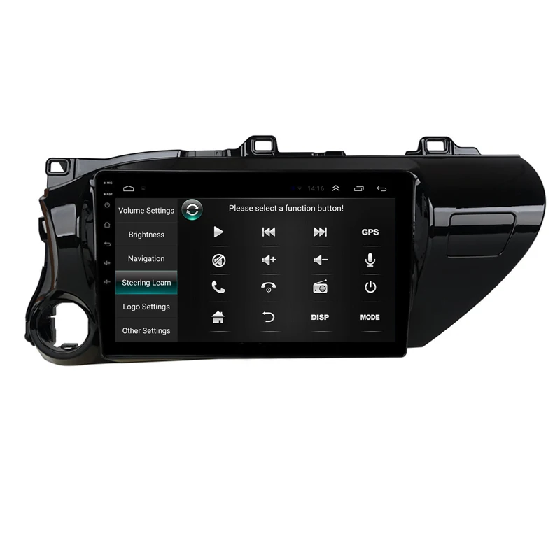 Top 10.1" 2G RAM 32G ROM Android Car DVD GPS For TOYOTA Hilux 2016 2017 Multimedia Navigation Radio stereo headunit bluetooth wifi 2