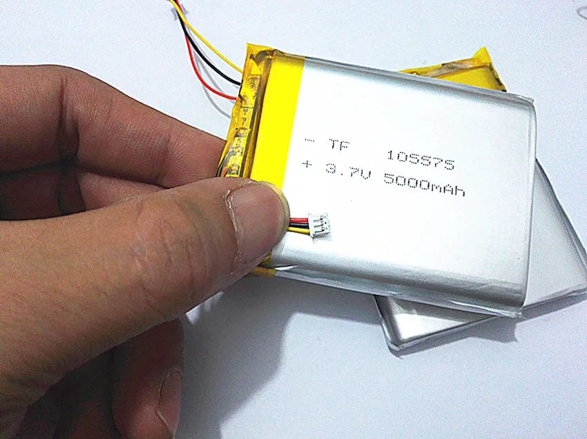 3 линейный интерфейс литий-полимерная модель 105575 5000mah 3,7 V литий-полимерный аккумулятор MP3 MP4 gps разъем