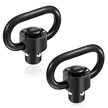 

2 PCS QD Sling Swivel, Quick Detach/Release Tactical Mount 1.25 Inch Heavy Duty Push Button Adapter Swivels