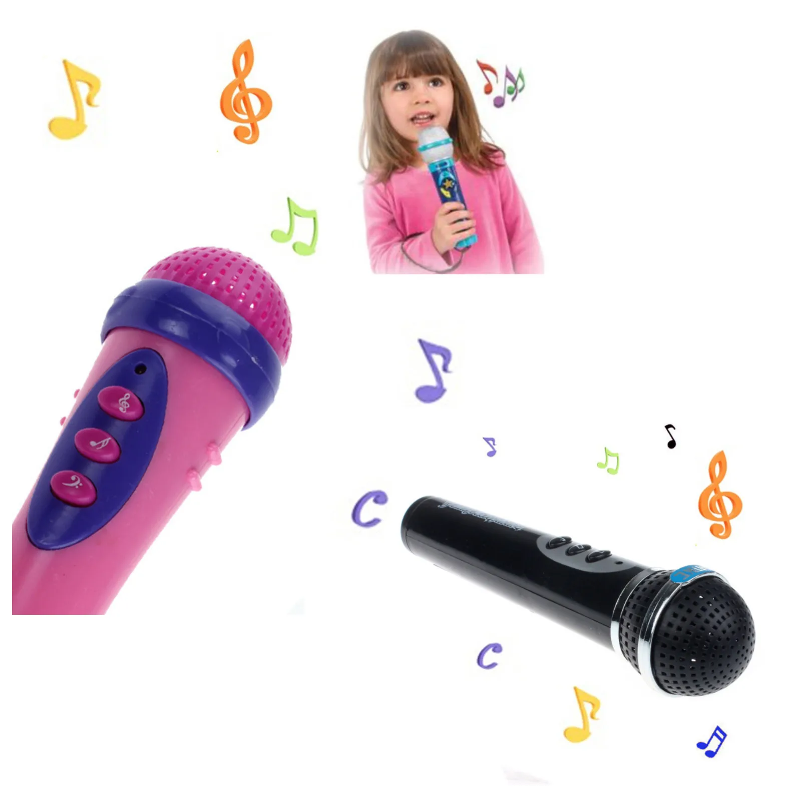 

1PC Cute Girls Boys Microphone Mic Karaoke Singing Funny Gift Music Toys Development Educational Toys Gift For children