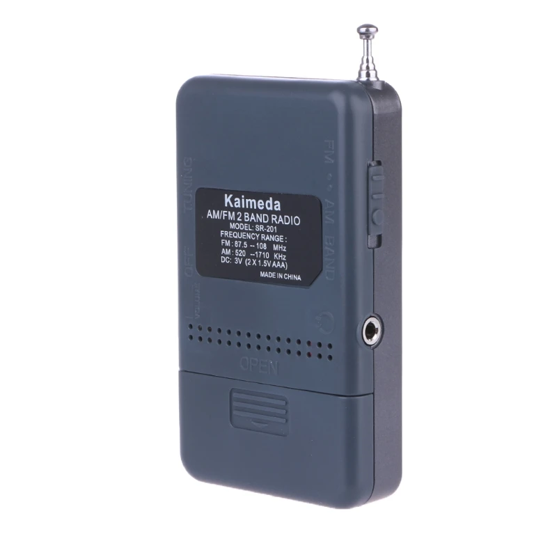 Портативный AM/FM 2 диапазона Цифровой Дисплей карманный радиоприемник с поддержкой стерео режим 77UA