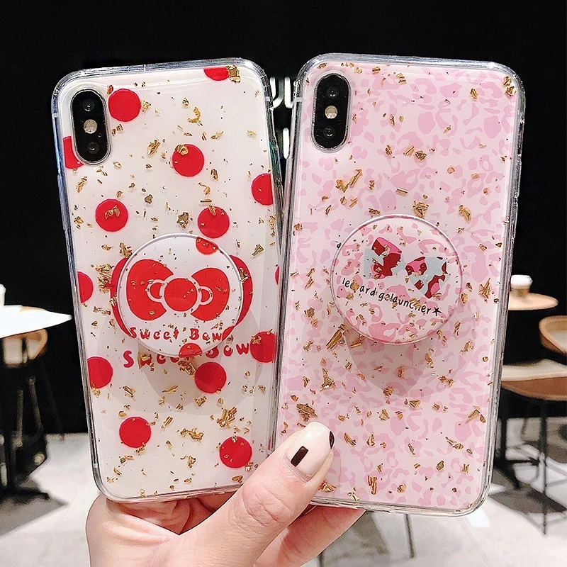 Bling bowknot Princess Girls Phone Case For iPhone 11 Pro Max XS XR X 6s 6 7 8 Plus with Stand Holder Cases |