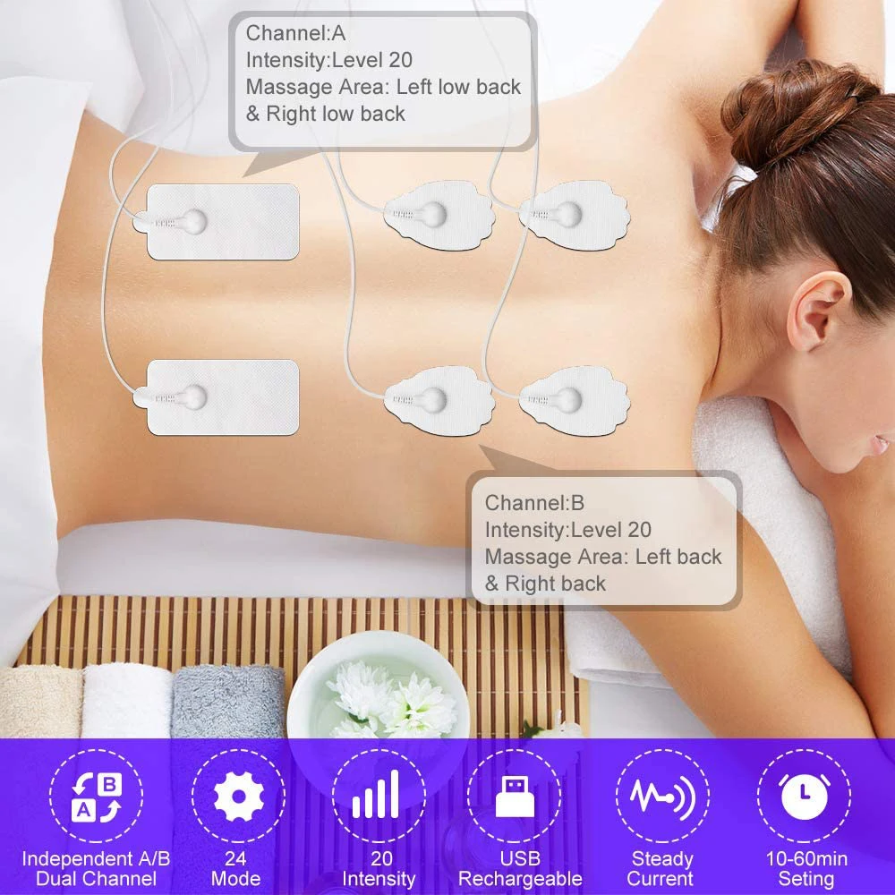 Intensity at Home TENS Unit Muscle Stimulator - Electric Pulse Muscle  Stimulator for Back Pain, Neck Pain, Body Pain - Electric Massager for  Muscles With Electro Stim