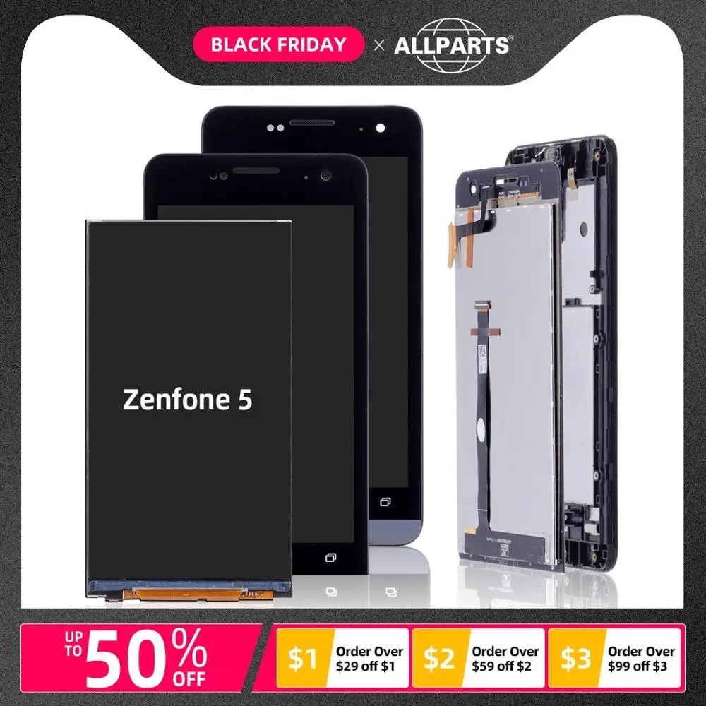 Дисплей для ASUS Zenfone 5 A501CG A500CG A500KL LCD в сборе с тачскрином на рамке Оригинал
