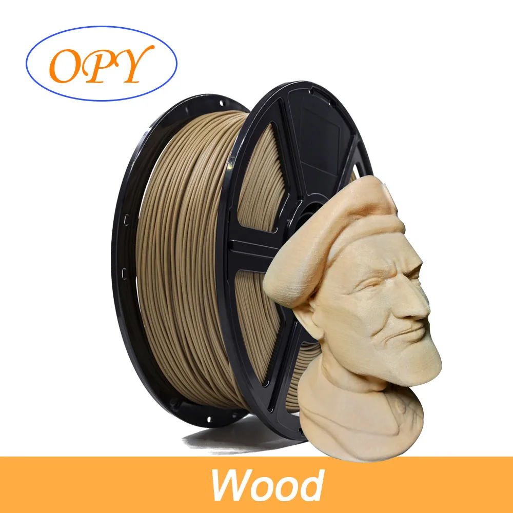 Filament Pla 1.75Mm 1Kg Wood 3D 1.75 Tronxy Accessories Polymaker 1-F- 75 Mm Extruder Plastic Material