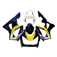 Nova carroçaria da motocicleta carenagem para honda cbr900rr cbr929rr 00 01 azul amarelo branco carenagens de injeção cbr929 2000 2001 zv12 1