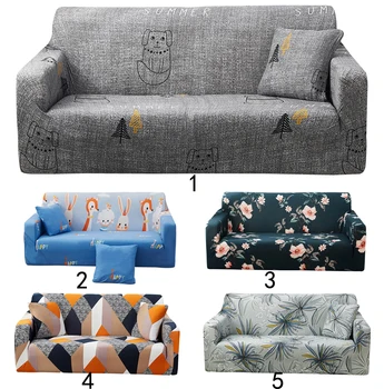 

Svetanya Stretch Sofa Cover 1234 L Shape Slipcovers Solid Color Couchs Case