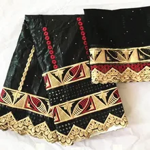 По-прежнему FLY африканская кружевная ткань bazin brode getzner Хлопковая одежда с вышивкой в африканском стиле фут getzenr парча в Гвинейском стиле 5+ 2 ярдов/партия