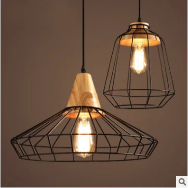 

ancient ways, wrought iron mesh droplight personality restaurants, clothing store bar solid wood single head lamp