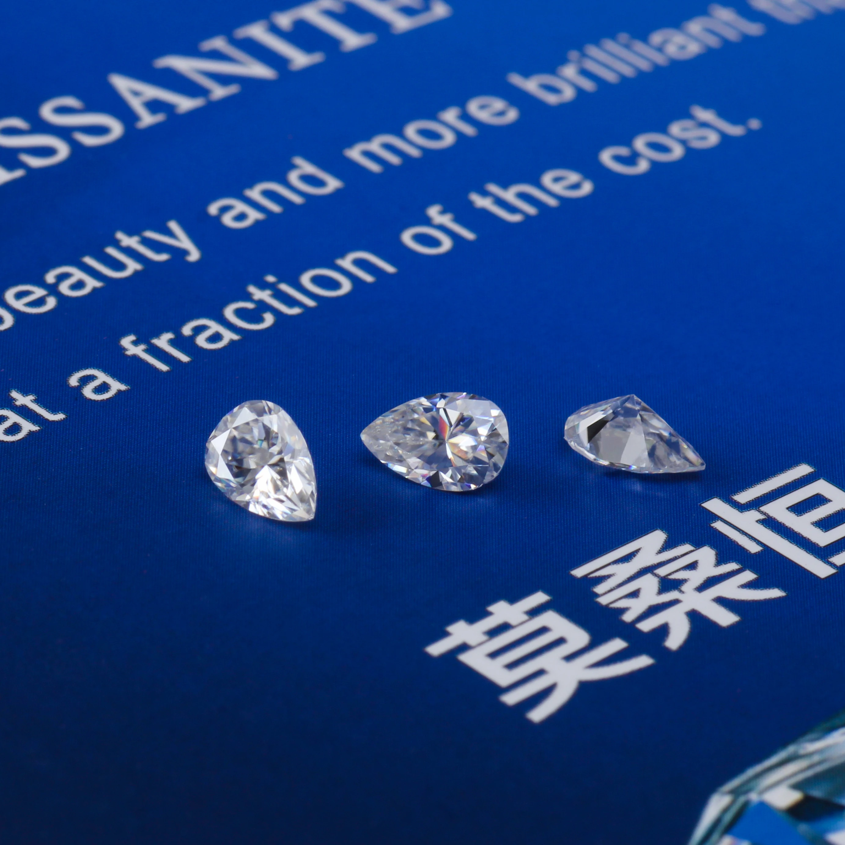 Круглый Муассанит камень 1.0ct 5x8 мм DEF цветные грушевидные бриллиантовая огранка VVS1 кольцо браслет ювелирные изделия DIY Материал лабораторный алмаз
