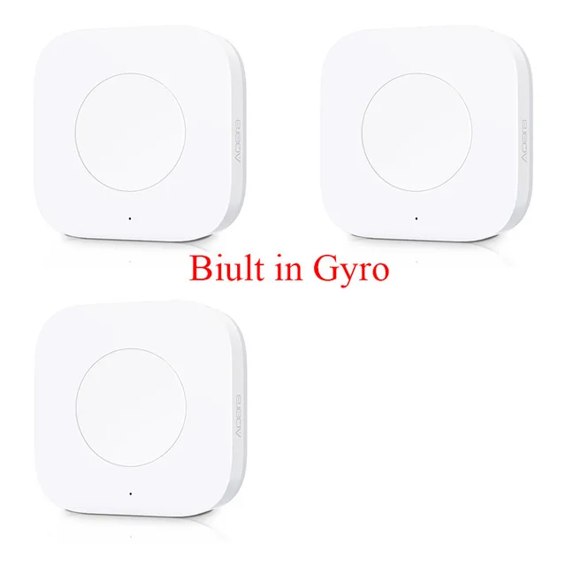 Built In Gyro 3pcs Xiaomi mijia Aqara умный беспроводной переключатель ключ Встроенный гироскоп Многофункциональный интеллектуальный пульт дистанционного управления ZigBee wifi переключатель - Цвет: Built In Gyro 3pcs