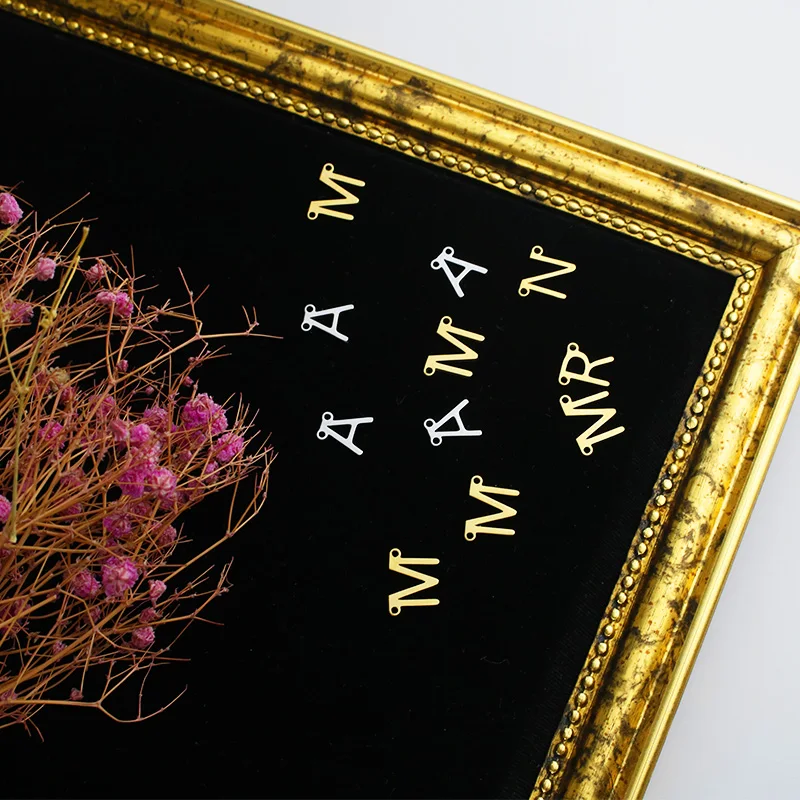 

Stainless Steel Initial Pendant Golden Silver Necklace A-Z26 Letter Pendant DIY Combination Name Necklace Custom Name Necklace