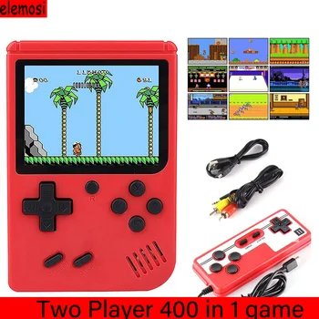 

Game Console Emulator Built-in 400 Games Box Console Two Player Game Portable Pocket Game Console Mini Handheld Player for Sup X