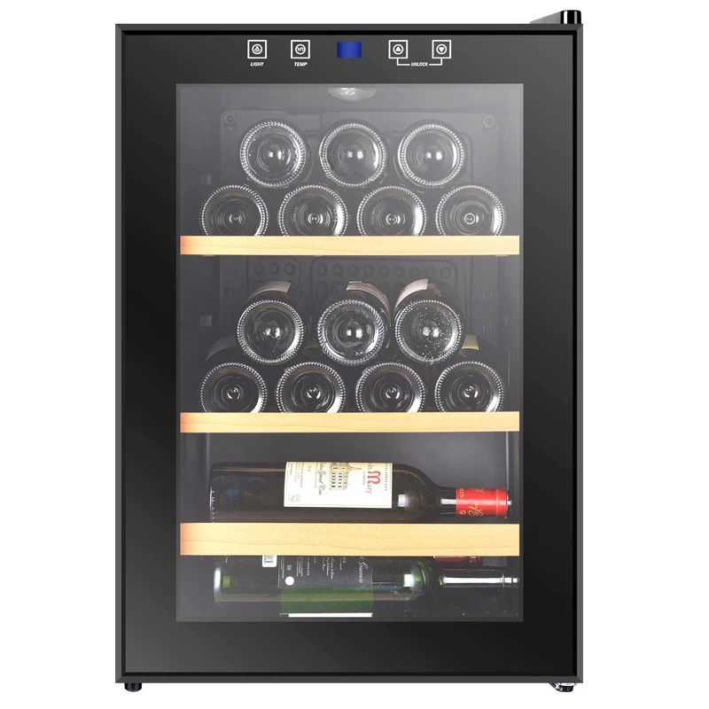 4 layers 25bottles Wine display cabinet Constant temperature small wine freezer solid wood home tea | Бытовая техника