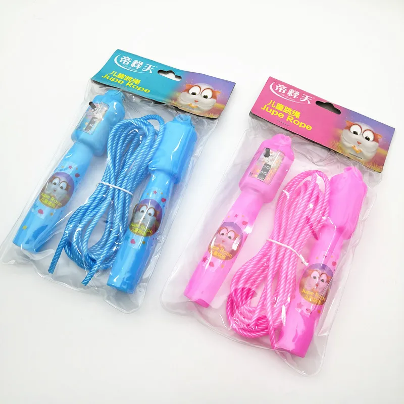 

CHILDREN'S Cartoon Count Jump Rope Color Handle Adjustable Students Jump Rope Cute Hot Sales PVC Jump Toy