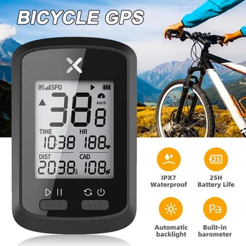 Velocímetro inalámbrico con GPS para Bicicleta, dispositivo con control del ritmo cardíaco, resistente al agua, para Ciclismo de montaña o carretera