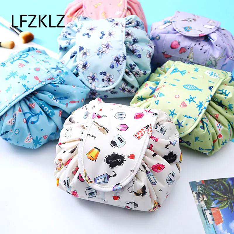

LFZKLZ Women magic Pouch Cosmetic Bag Fashion Makeup Bag Organizer Make Cosmetic Bag Case Storage Pouch Toiletry Beauty Kit Box