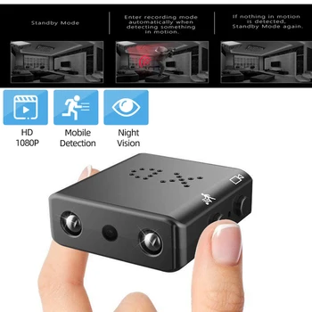 

1080P Full HD Camcorder XD Mini Camera Smallest Infrared Night Vision Micro Cam Motion DetectionMini Video Camera maximum 64G