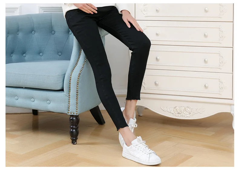 Женские цветные обтягивающие джинсы для беременных женщин размера плюс, тонкие осенние брюки для беременных