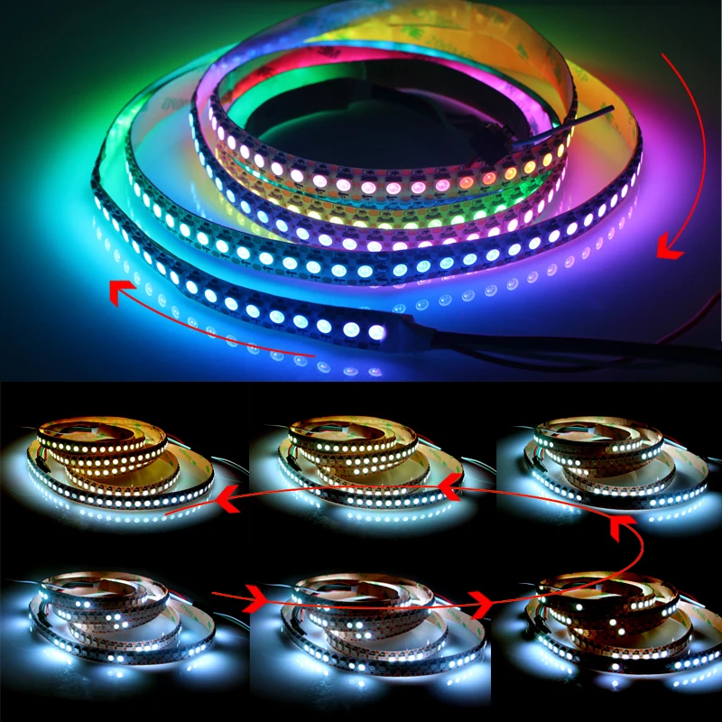 WS2811 WS2813 WS2815 WS2812B Светодиодная лента s WS2812 RGB индивидуально Адресуемая светильник