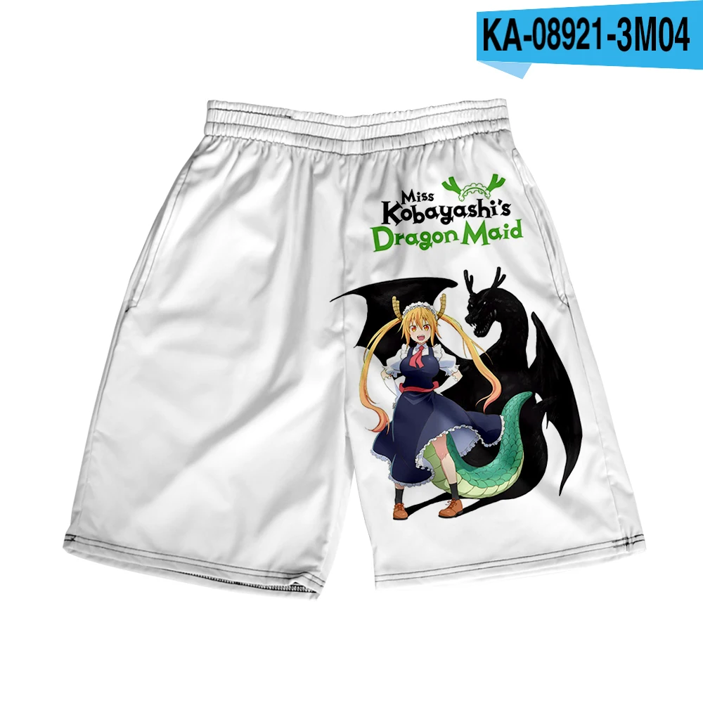chino shorts Miss Kobayashi's Dragon Maid Shorts 3D Print Summer New Quick Dry Women And Men Shorts Beach Wear streetwear fashion dress Shorts