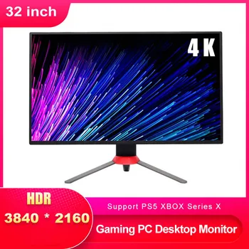 Monitor de escritorio para PC Gaming, 32 ", 4K, 3840x2160 HDR UHD 75Hz, compatible con XBOX Series X PS5, pantalla IPS, trabajo, interfaz DP/HDMI