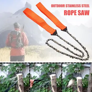 

Wire Saw Outdoor Hiking Mountaineering Camping Chain Saw Chains Cutter Rope Practical Portable Metal