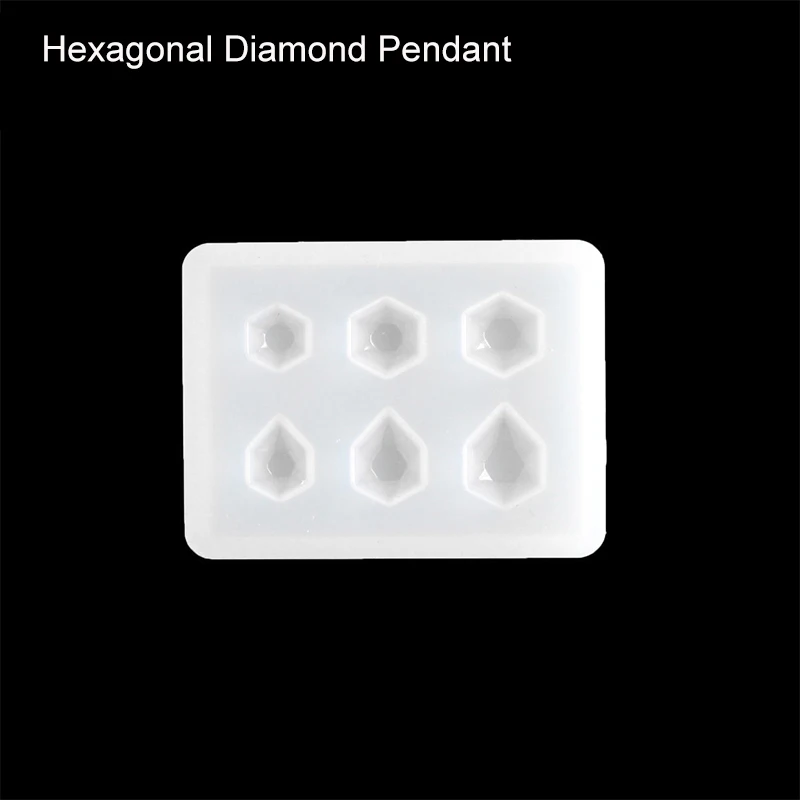 Hexagonal Diamond 1 шт. Подвеска для изготовления DIY прозрачная УФ-смола жидкий силикон комбинированные формы для DIY изготовления аксессуаров - Цвет: Hexagonal Diamond
