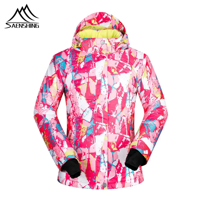 

SAENSHING Winter Ski Jackets Women Windproof Waterproof Snow Coats Thermal Outdoor Skiing And snowboarding