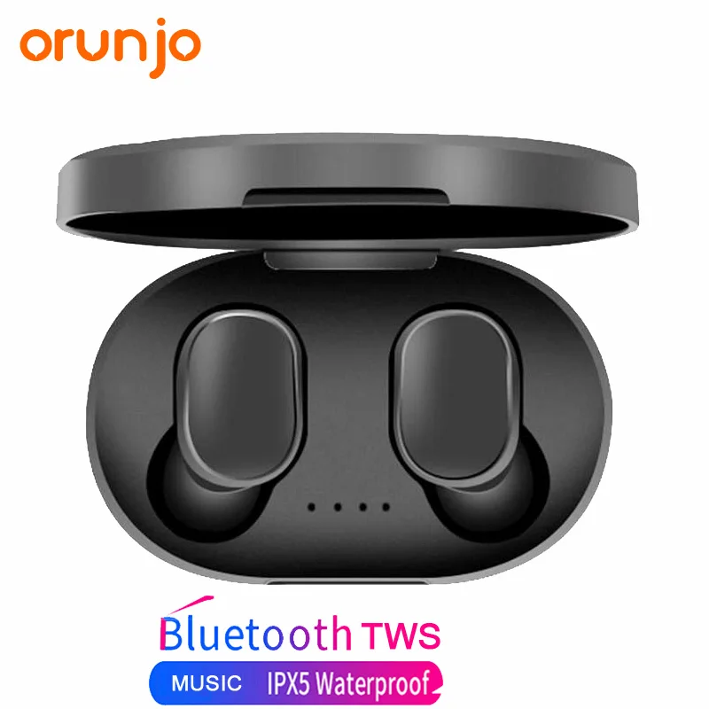 

Orunjo A6S Wireless Headset Stereo HiFi Bluetooth Earphone With Microphone Sports Sweatproof Design HD Noise Reduction