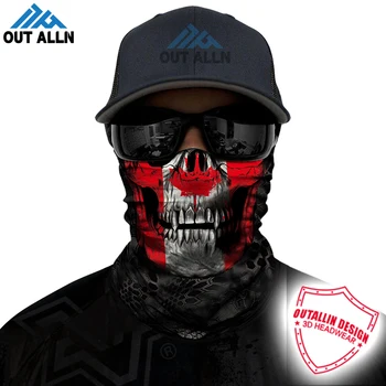 

3D National Flag Seamless Bandana Skull Neck Gaiter Cycling Face Shield Sport Hunting Hiking Scarfs Tube Bandana Mask Canada USA