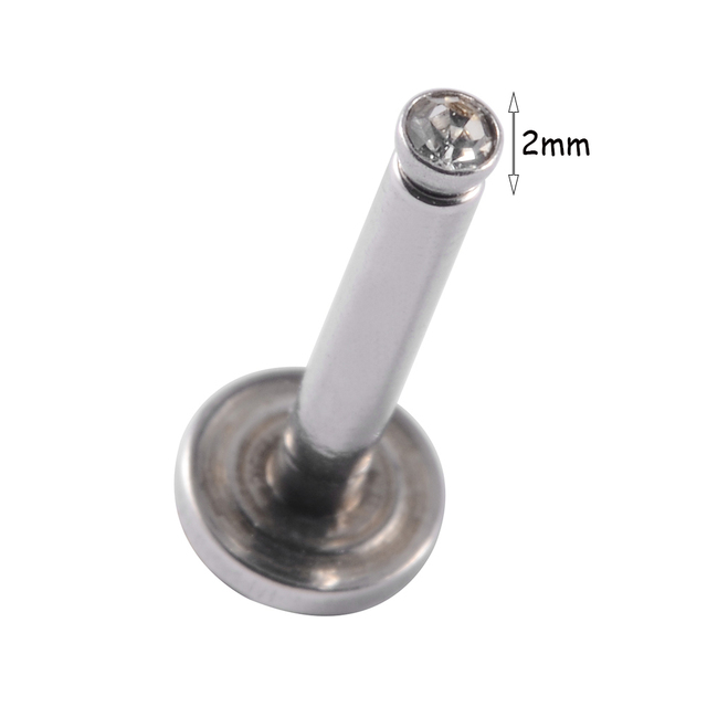 Stainless Steel Heart Ball Moon Labret Stud Lip Ring Earring Ear Studs Ear Cartilage Tragus Helix Lobe Piercing Body Jewelry
