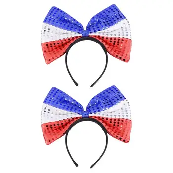 

2pcs Stylish Bowknot Large Bow Headpiece Hair Hoop Hair Accessories Hair Band Headdress for Women Female Girls