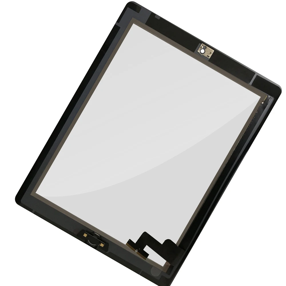 NEW For iPad 2 Touch Screen Glass Digitizer Replacement Parts+ Home Button Assembly for A1395 A1396 A1397 Free Shipping