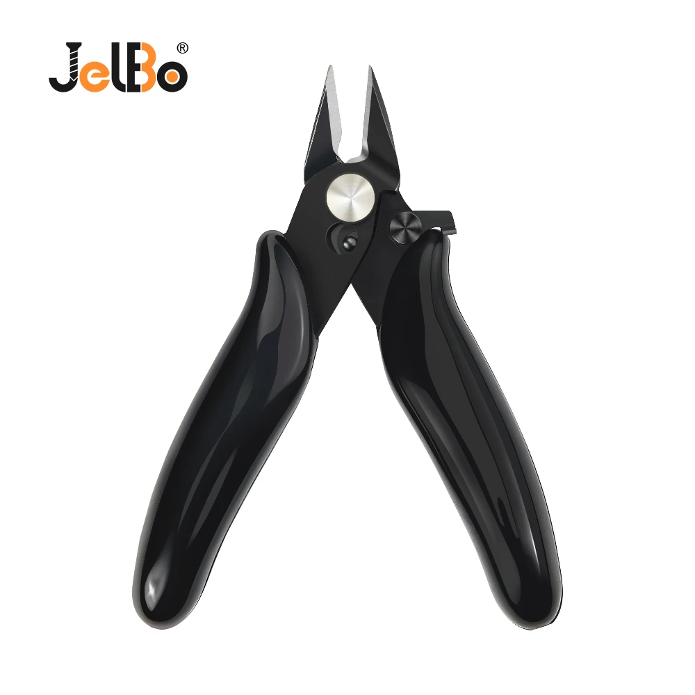 

JelBo Diagonal Pliers 3.5 Inch Mini Wire Cutter Small Soft Cutting Electronic Pliers with Insulating Rubber Handle Model